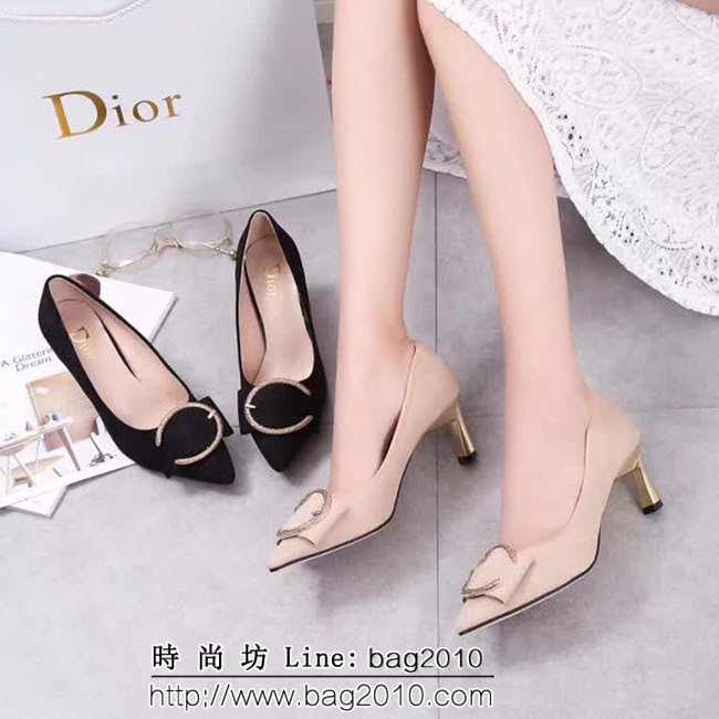DIOR迪奧 2018秋季火爆款 高品質 C扣單鞋 QZS2021